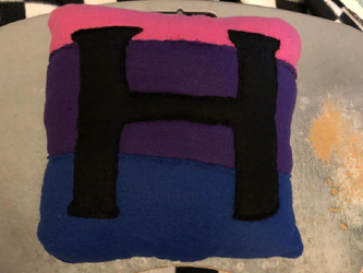 Customized LGBT Bisexual Throw Pillow Gift