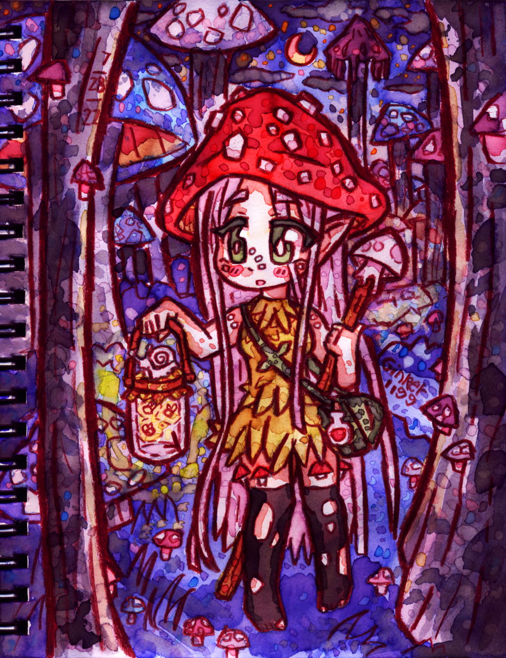 Most recent image: Art Fight ATK 04 | Noko explores a mushroom forest