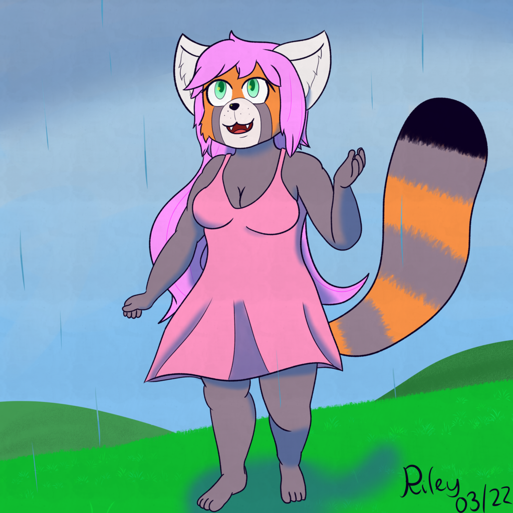 Does a gay little frolic in the rain