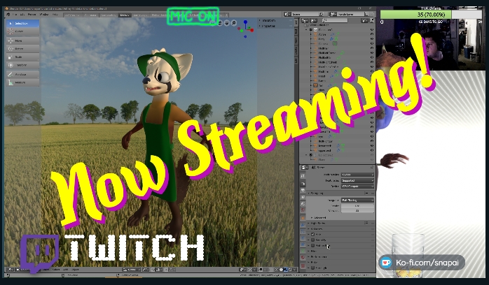 Character Creation Stream! (Blender/Twitch)