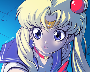 Sailor Moon redraw challenge #1