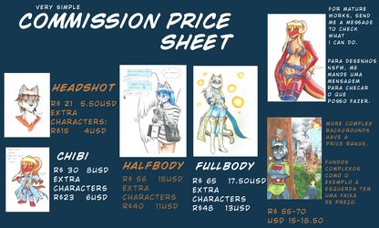 2019 remade commission price sheet