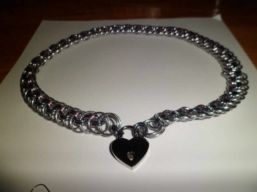Chainmaille Heart Collar