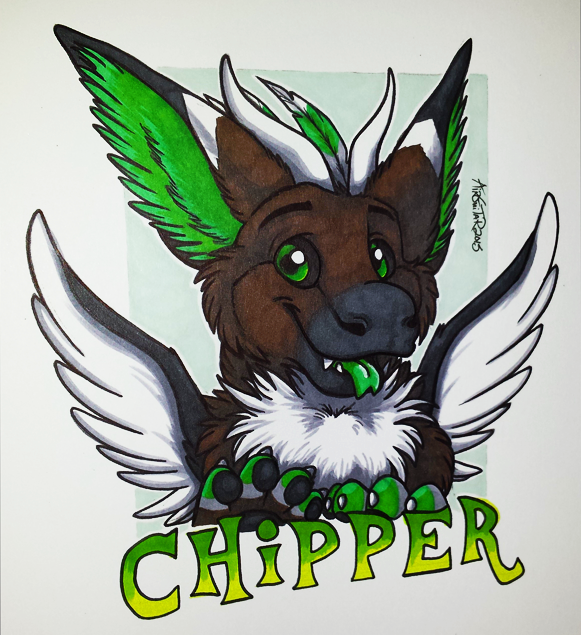 Chipper - Dutch Angel Dragon Badge 