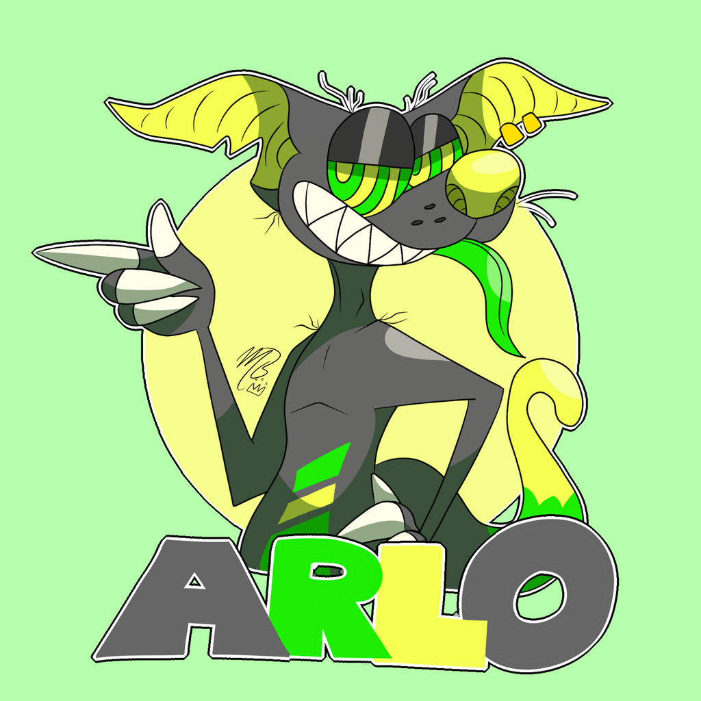 Arlo's toony badge!