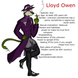 Lloyd Owen general information. (a bit mature info)