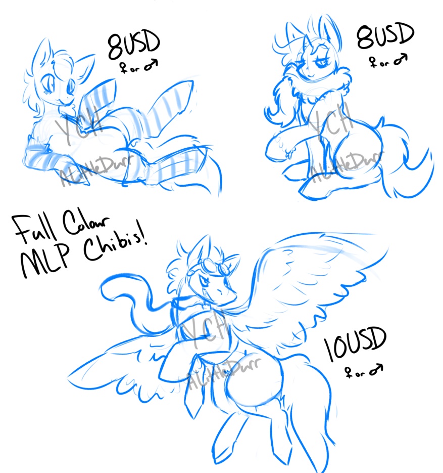 Most recent image: MLP Fashion YCHs