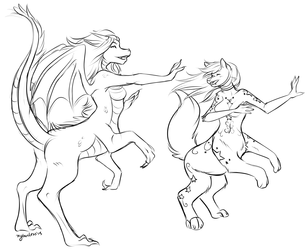 Showing Vin how to taur!