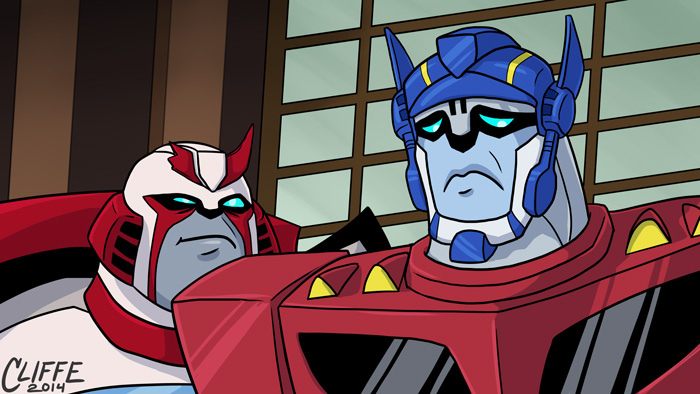 Re-Draw: TF:A Ratchet and Optimus