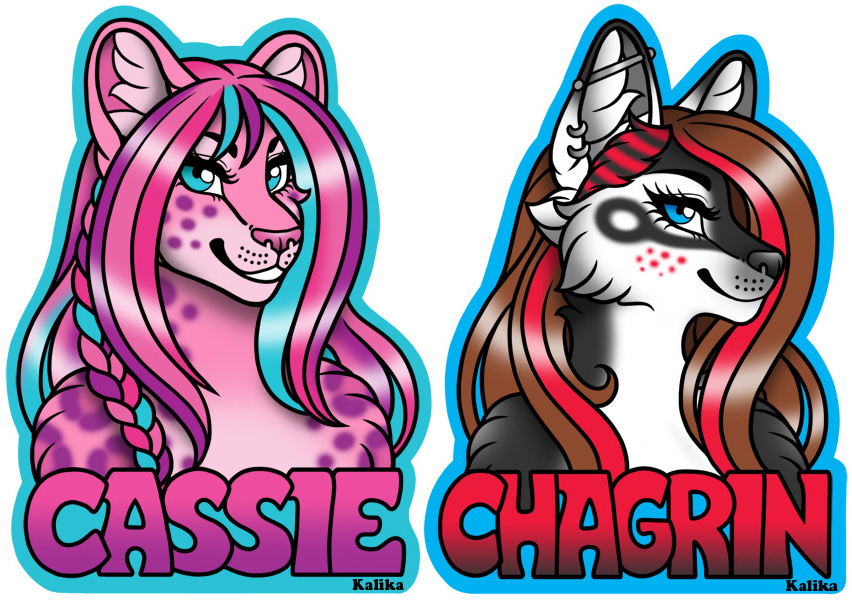 Badges - Cassie and Chagrin