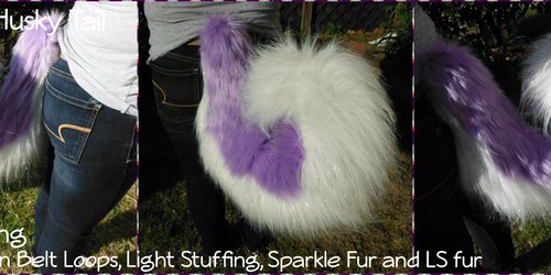 [PM] Lilac and White Husky Tail for Sale!