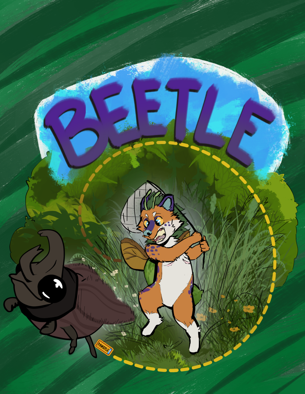 Beetle bug net badge