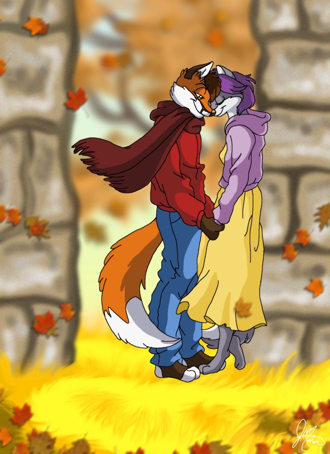 Autumn couple
