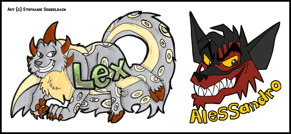 Lex and Alessandro Badges
