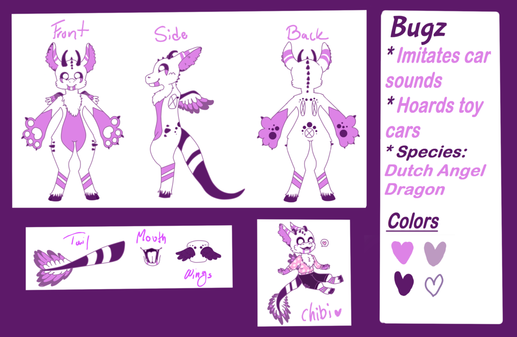 Most recent image: Bugz Reference Sheet 