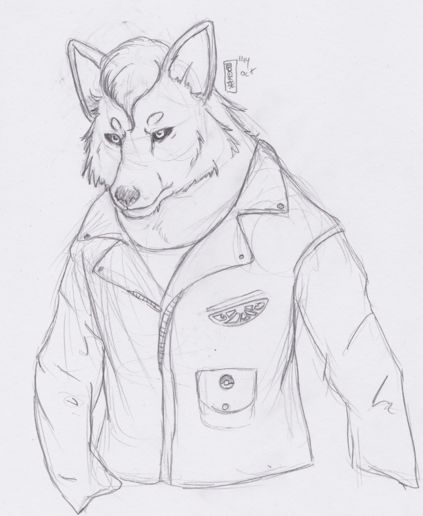 Request werewolf with leather jacket