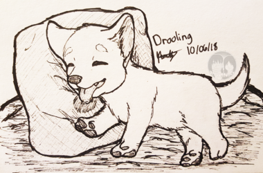 Inktober 2018 - Day 6 "Drooling"