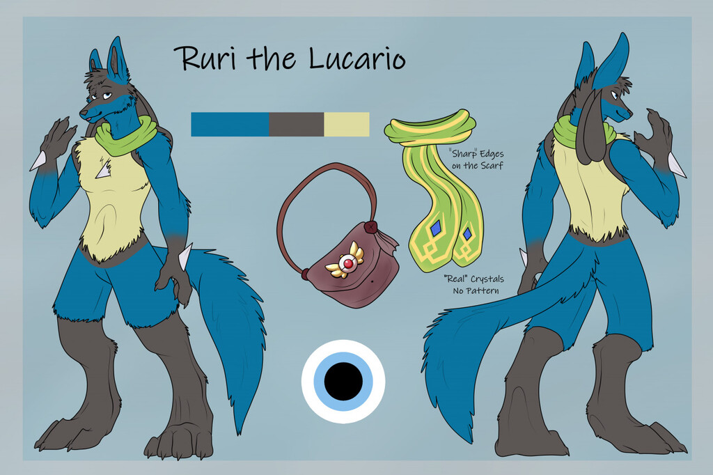 Ruri the Lucario - Reference Sheet
