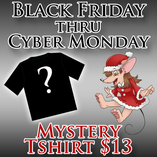 Black Friday & Cyber Monday weekend: MYSTERY Tshirts $13!