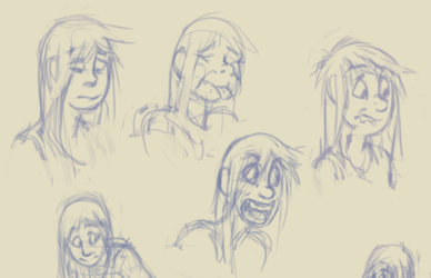 soft expression sketches