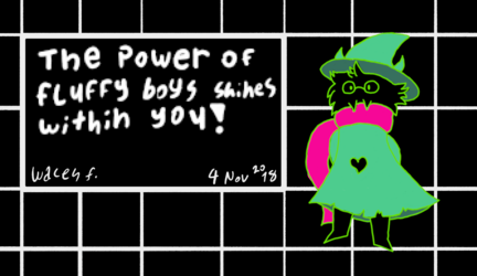 The power of fluffy boys shines within you!