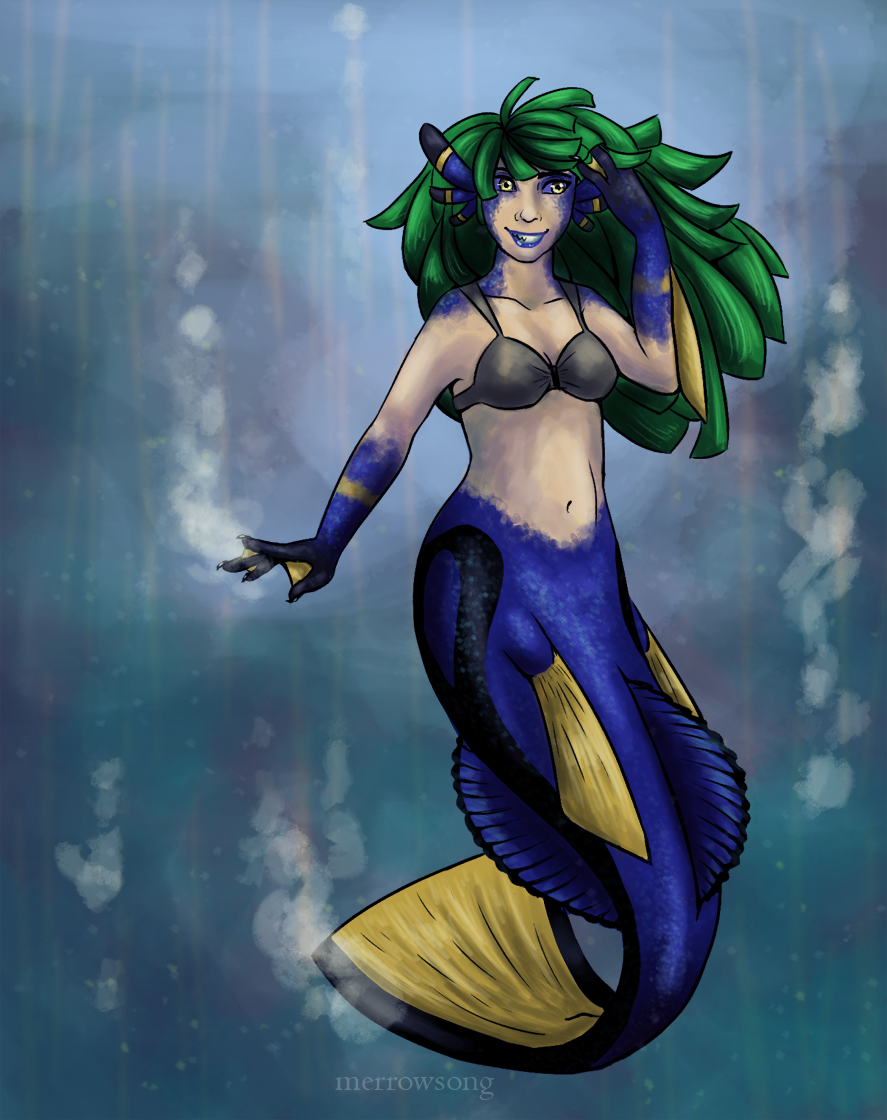 The Blue Tang Mermaid