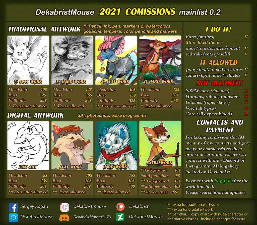 Commissions 2021 ver.2