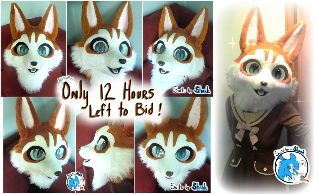 Most recent image: Only 12 Hours left to Bid on Kemono Husky Fursuit!