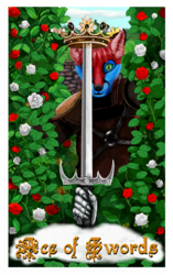 The tarot card ,Ace of Swords