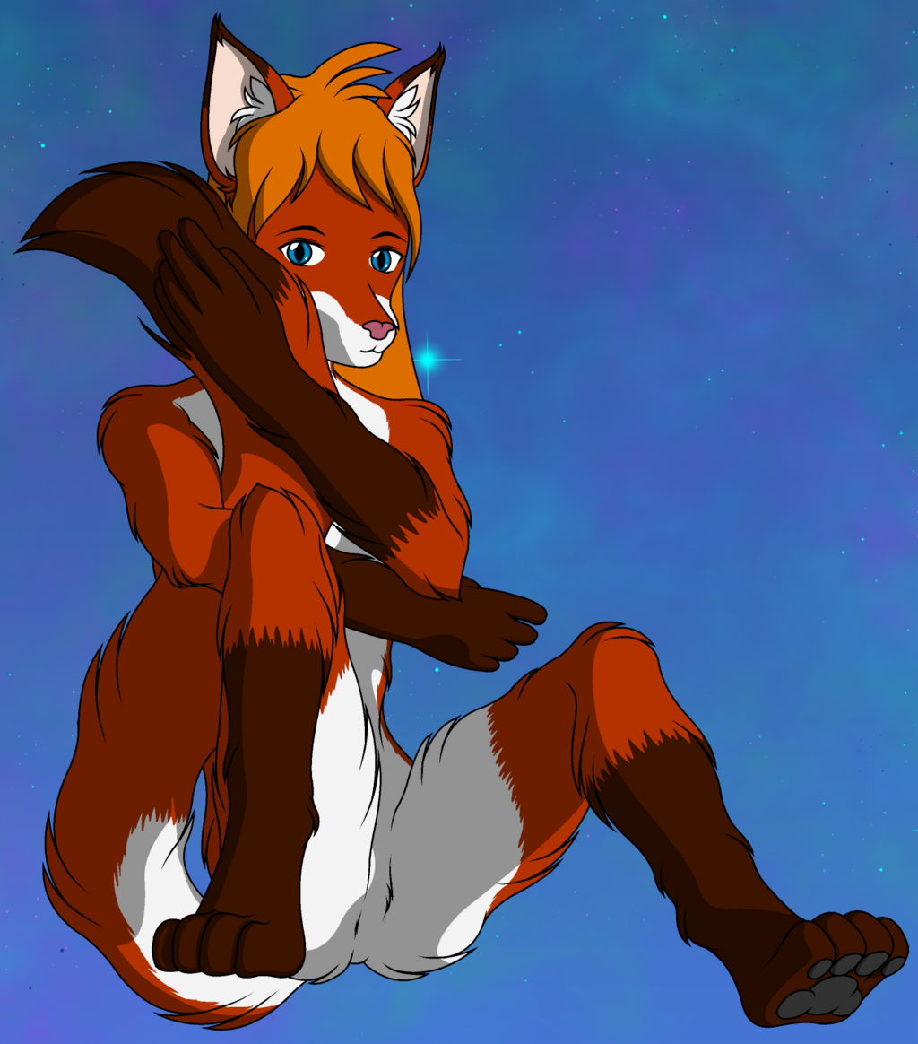 Tail Hugging Fox Guy