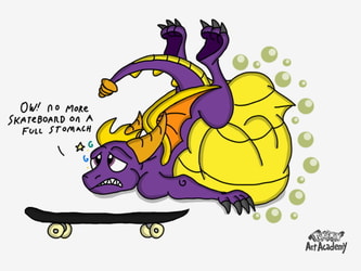 Spyro Skateboard Incident. [VORE]