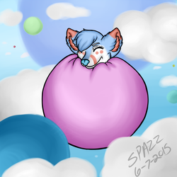 :Commission: Floating among the clouds!
