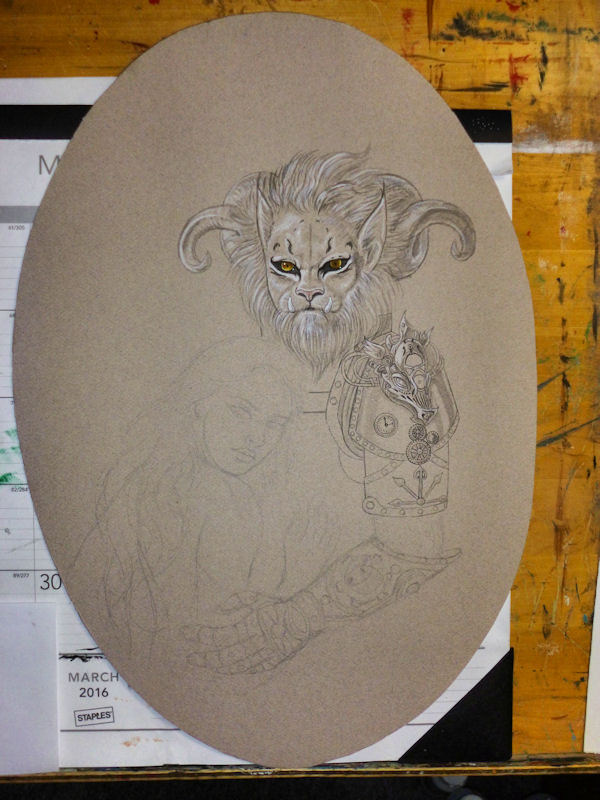 Steampunk Beauty and the Beast WIP