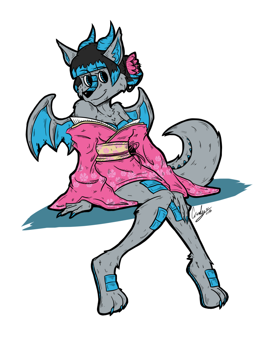 Most recent image: Kimono Kat Pin Up by candythecane