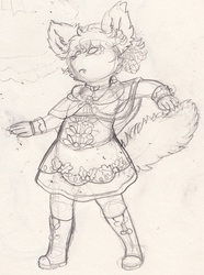 Kirschtorte in Her New Outfit Sketch