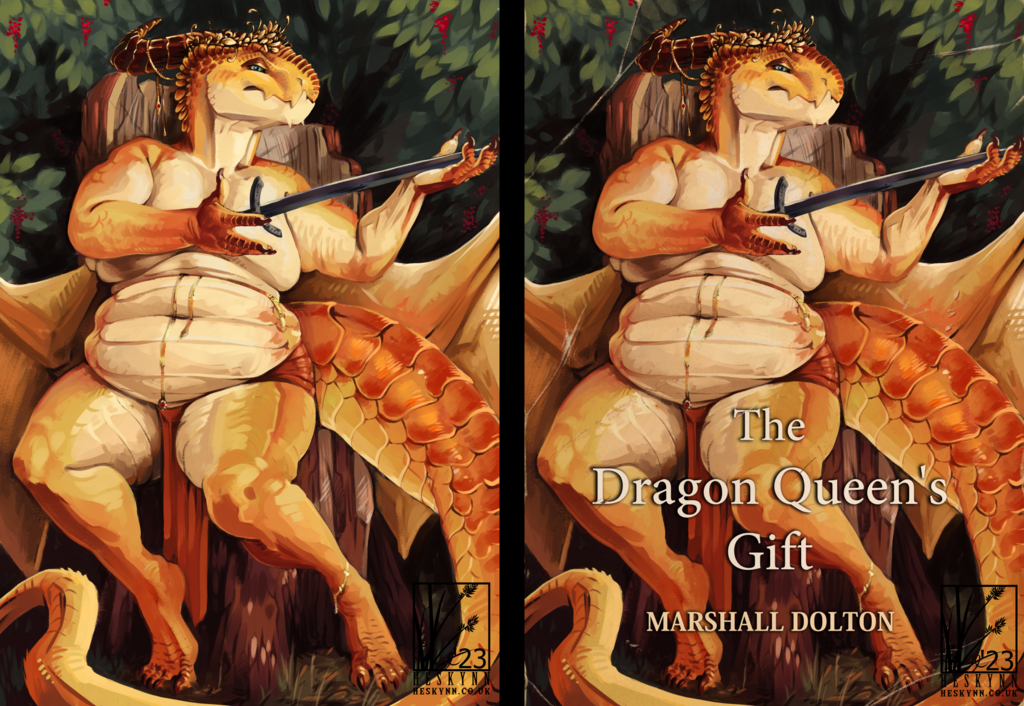 Most recent image: The Dragon Queen's Gift (fake book cover)