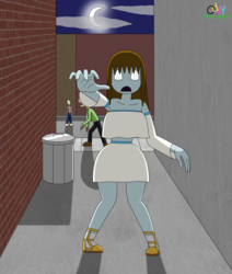 Zombie Girl In The Alley
