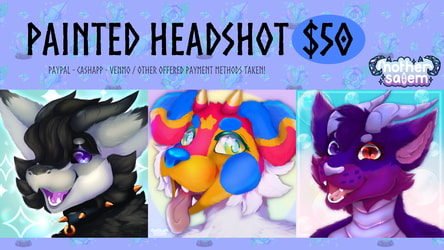 Painted Headshot Commissions OPEN