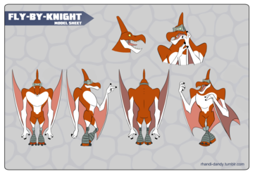 Fly-By-Knight model sheet