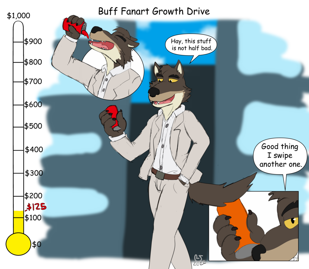 Buff Fanart Growth Drive: Mr. Wolf $125