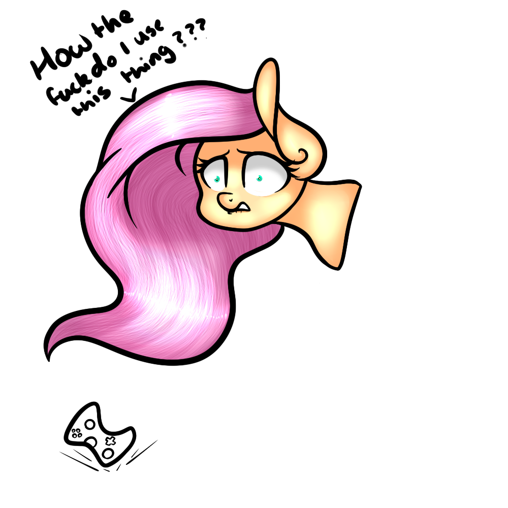 When Fluttershy Plays Xbox