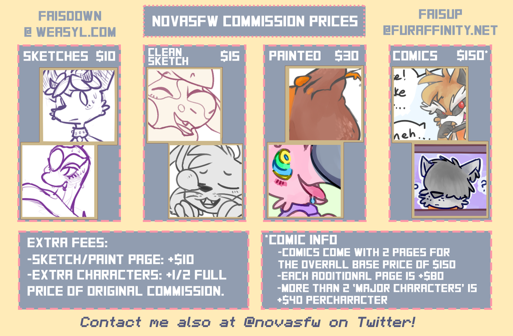 COMMISSION PRICE SHEET [OPEN]