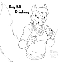 Daily Sketch 56 - Drinking