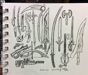 Weapon sketches