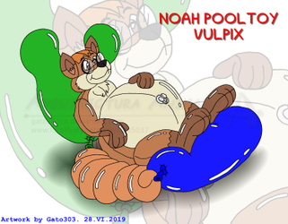 Commission for Noah - Vulpix Pooltoy