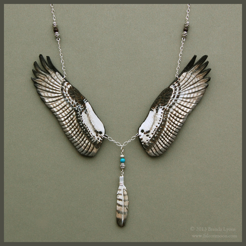 Osprey Wings - Leather Necklace