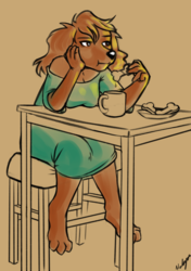 Morning Coffee and Bisquits (Commission)