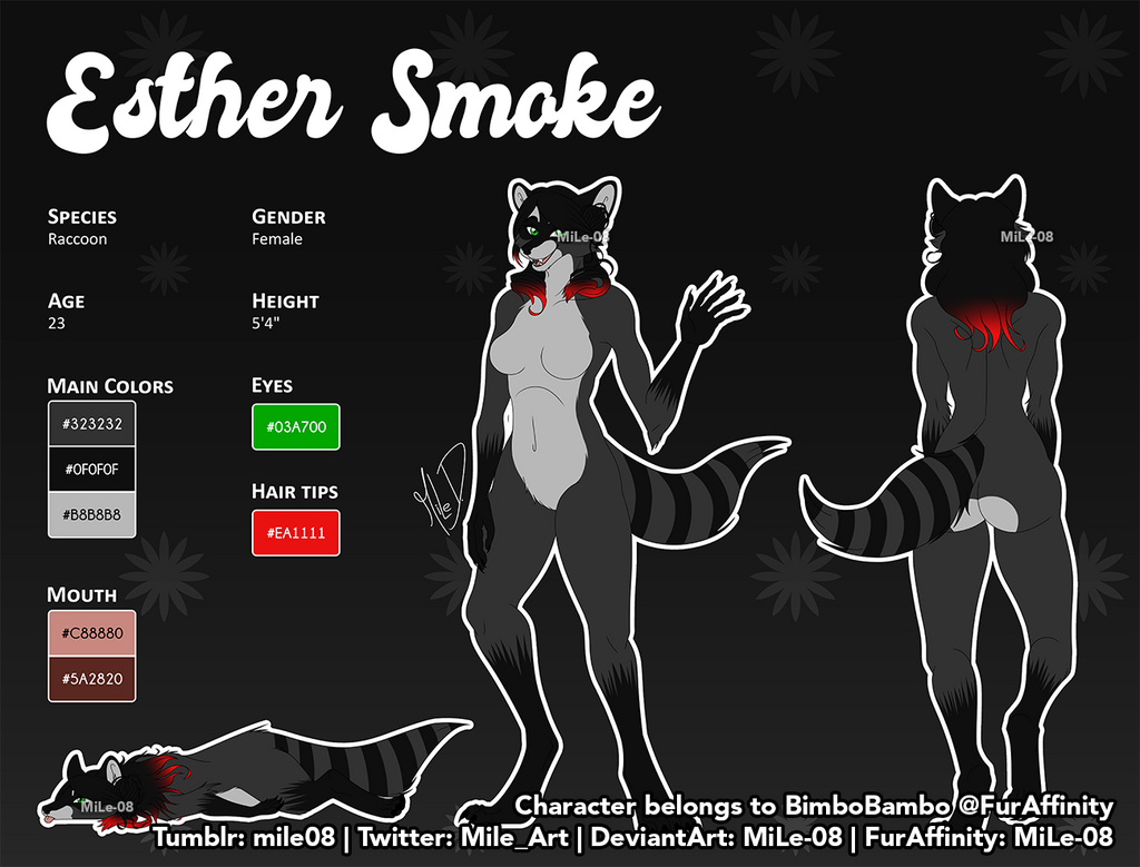 Reference Sheet [C] - Esther Smoke