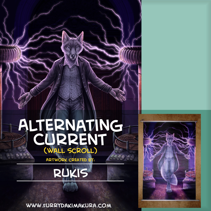 Alternating Current Wall Scroll by Rukis