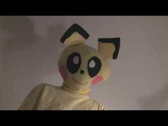 Fursuiting: Anthro Dynamax Pichu Stomps on "dA Eclipse" (Commissioned Video)